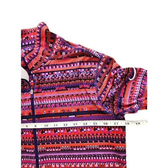 NIKE PRO women 1/4 zip Large Performance lightweight pullover multicolor - Picture 2 of 7